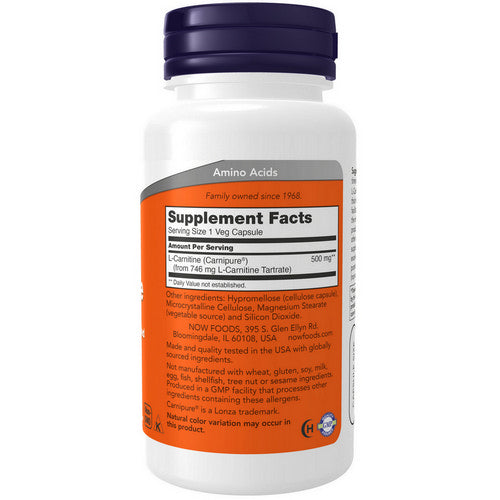 sources of l-carnitine Buy L-Carnitine 60 Caps by Now Foods Online at Low Prices