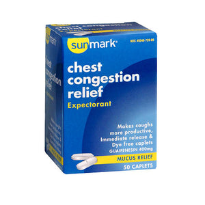 Sunmark, Sunmark Chest Congestion Relief, 50 tabs