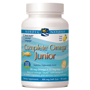 Nordic Naturals, Complete Omega Junior, 500 mg, Lemon 90 Softgels