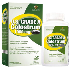 Genceutic Naturals, U.S. Grade A Colostrum, 120 Caps