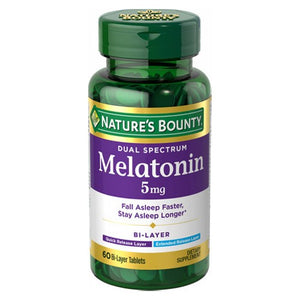 Nature's Bounty, Nature's Bounty Melatonin, 5 mg, 60 Tabs