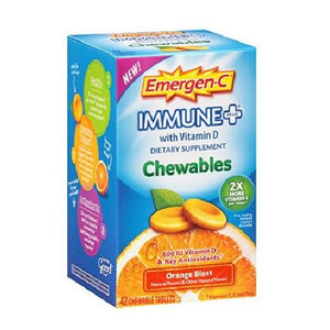Emer'gen-C Immune Chewables Orange 42 Tabs by Alacer