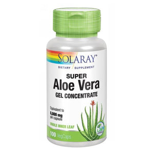 Solaray, Super Aloe Vera Gel Concentrate, 100 Caps