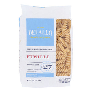 Delallo, Pasta, Fusilli 16 Oz(Case Of 8)