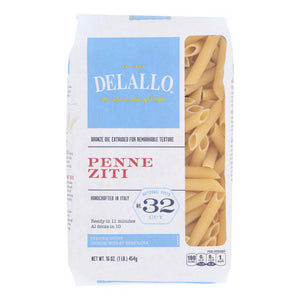 Delallo, Pasta, Penne Ziti 16 Oz(Case Of 8)