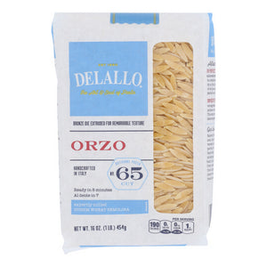 Delallo, Pasta, Orzo 16 Oz (Case of 16)