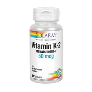 Solaray, Vitamin K-2 Menaquinone-7, 50 mcg, 60 Veg Caps