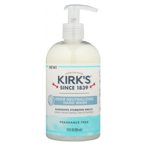 Kirk's Natural Products, Hand Soap, Fragrance Free 12 Oz