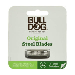 Bulldog Natural Skincare, Original Steel Blade Refill, 1 Each