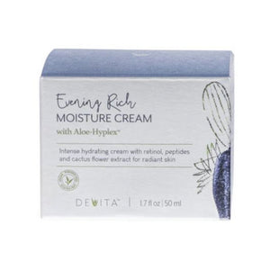 Devita Natural Skin Care, Evening Rich Moisture Cream, 1.7 Oz