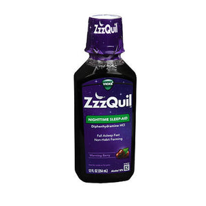 Zzzquil, Zzzquil Nighttime Sleep-Aid Liquid Warming Berry, 12 Oz