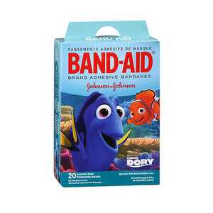 Band-Aid, Band-Aid Brand Adhesive Bandages Finding Dory Assorted Sizes, 20 Each