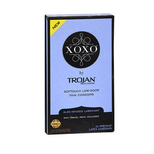 Trojan Xoxo Premium Latex Condoms 10 Each by Trojan