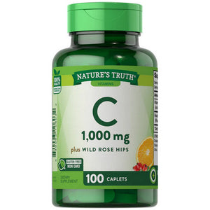 Nature's Truth, Vitamin C Plus Wild Rose Hips, 1000 Mg, 100 Tabs