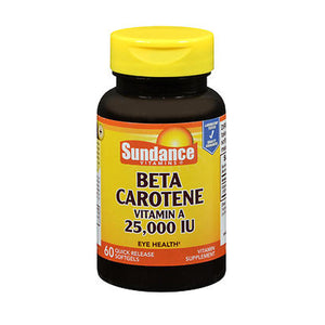 Sundance, Sundance Beta Carotene Vitamin A Softgels, 25,000 IU, 60 Caps