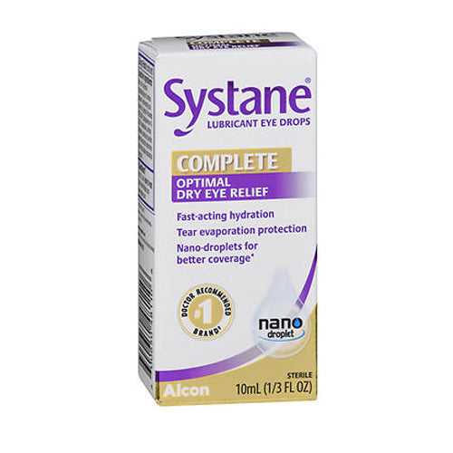 Systane, Systane Complete Optimal Dry Eye Relief Lubricant Eye Drops, 10 ml