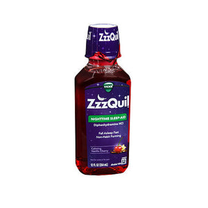 Zzzquil, Zzzquil Nighttime Sleep-Aid Liquid Calming Vanilla Cherry, 12 Oz