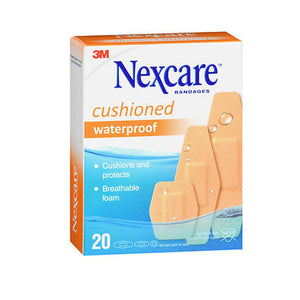 Nexcare, Nexcare Waterproof Cushioned Foam Bandages Assorted Size, 20 Each