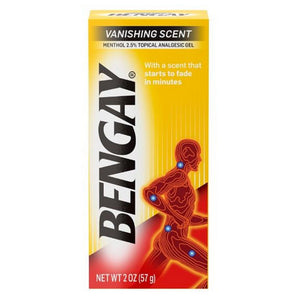 Bengay, Bengay Vanishing Scent Gel, 2 Oz