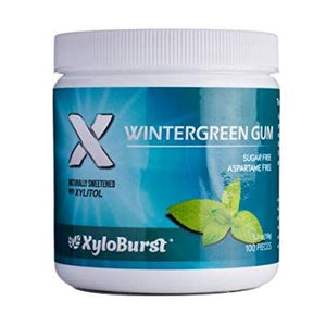 Xyloburst, Wintergreen Xylitol Gum, 100 Count
