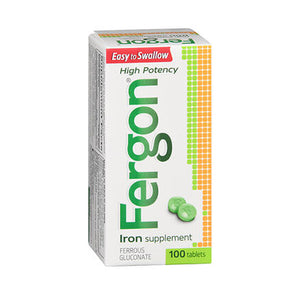 Fergon, Fergon Iron Supplement Tablets, 100 Tabs