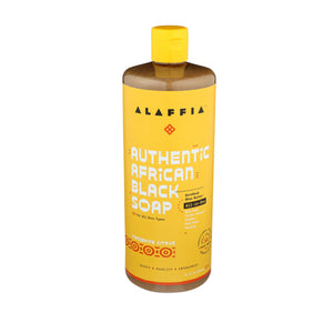Alaffia, Authentic African Black Soap, Tangerine Citrus 32 Oz