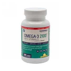 Ocean Blue, Professional Omega-3 2100, 0, 60 Softgel