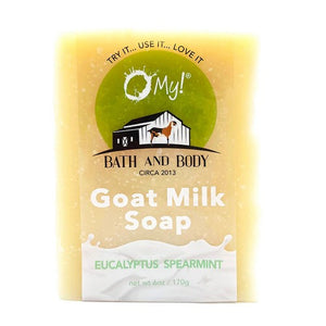 O MY!, Goat Milk Essential Oil Soap, 0, Eucalyptus Spearmint, 6 Oz