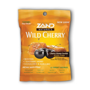Zand, HerbaLozenge Wild Cherry Honey Soother, 15 Lozenges