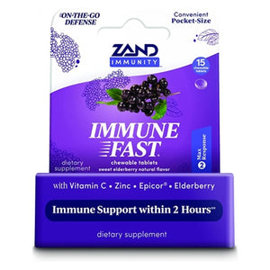 Zand, Immune Fast Elderberry, 15 Count