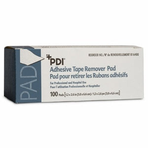 Professional Disposables, Adhesive Remover PDI  Pad 100 per Pack, Count of 100