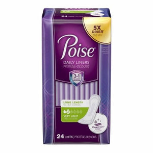 Poise, Bladder Control Pad Poise  8-1/2 Inch Length Light Absorbency Absorb-Loc  Core One Size Fits Most Ad, Count of 192