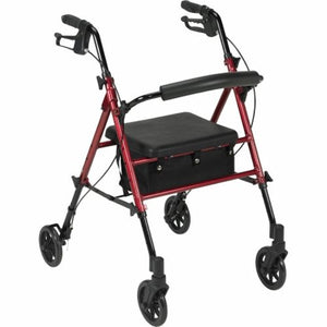 Drive Medical, 4 Wheel Rollator, Count of 1