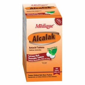 Medique, Antacid Alcalak 420 mg Strength Chewable Tablet 500 per Box, Count of 500