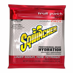 Kent Precision Foods, Electrolyte Replenishment Drink Mix Sqwincher  Powder Pack  Fruit Punch Flavor 23.83 oz., Count of 1
