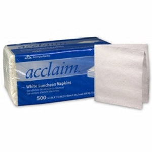 Georgia Pacific, Luncheon Napkin Acclaim  White Paper, Count of 12