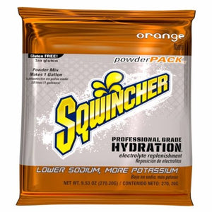 Kent Precision Foods, Electrolyte Replenishment Drink Mix Sqwincher  Powder Pack  Orange Flavor 9.53 oz., Count of 20