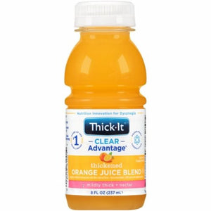 Kent Precision Foods, Thickened Beverage Thick-It  Clear Advantage  8 oz. Container Bottle Orange Flavor Ready to Use Nect, Count of 24