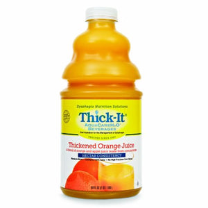Kent Precision Foods, Thickened Beverage Thick-It  AquaCareH2O  64 oz. Container Bottle Orange Flavor Ready to Use Nectar, Count of 4