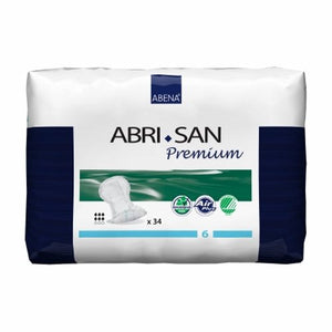 Abena, Incontinence Liner Abri-San Premium 25 Inch Length Moderate Absorbency Fluff / Polymer Core Level 6, Count of 34
