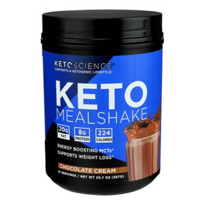 Keto Science, Ketogenic Meal Shake Chocolate Cream, 20.7 Oz