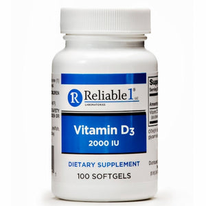 Reliable1, Vitamin D3, 100 Softgels