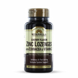 Windmill Health, Zinc Lozenges & Vitamin C Cherry, 60 Lozenges