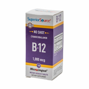 Superior Source, Vitamin B12, 1000 mcg, 100 Count