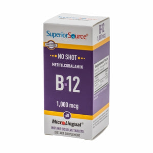 Superior Source, Vitamin B12, 1000 mcg, 60 Count
