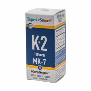 Superior Source, Vitamin K2 Mk-7, 100 mg, 60 Count
