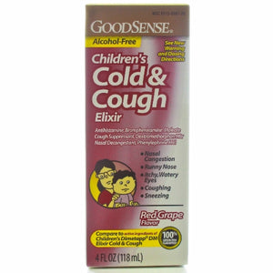 Good Sense, Children Cough & Cold Elixer, 4 Oz