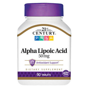 21st Century, Alpha Lipoic Acid, 50mg 90 Tabs
