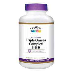 21st Century, Triple Omega Complex 3-6-9, 180 Softgels