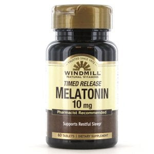 Windmill Health, Melatonin Time Release, 10mg, 60 Tabs